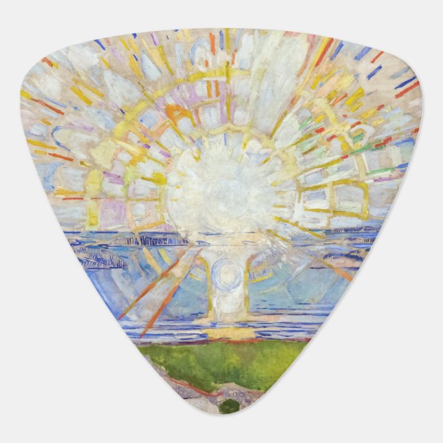 Edvard Munch - The Sun 1911 Guitar Pick (Front)