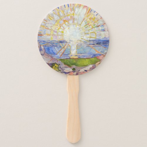 Edvard Munch _ The Sun 1911 Hand Fan