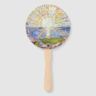 Edvard Munch - The Sun 1911 Hand Fan