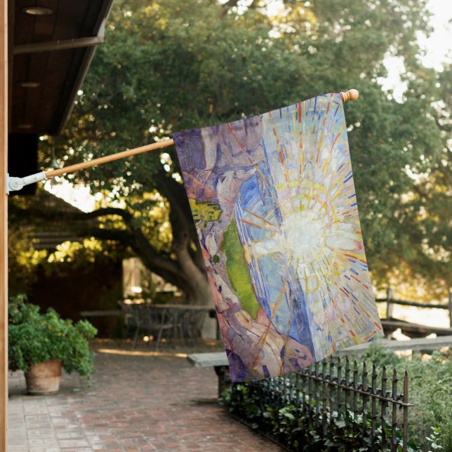 Edvard Munch - The Sun 1911 House Flag (In SItu)
