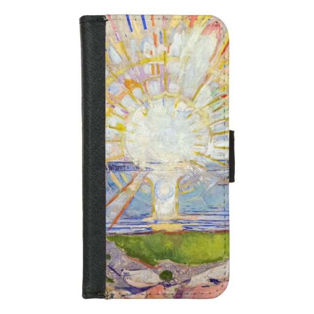 Edvard Munch - The Sun 1911 iPhone Wallet Case (Front)