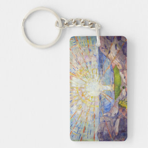 Edvard Munch - The Sun 1911 Keychain