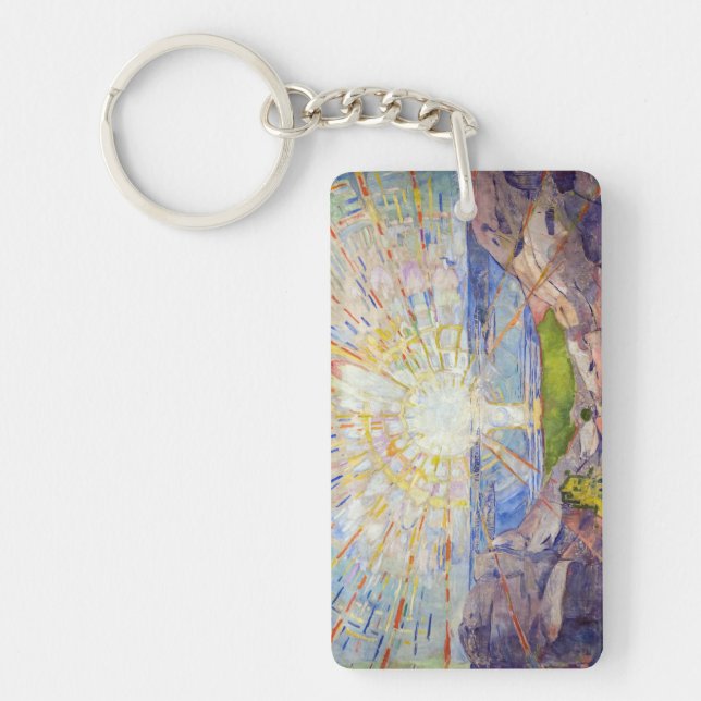 Edvard Munch - The Sun 1911 Keychain (Front)