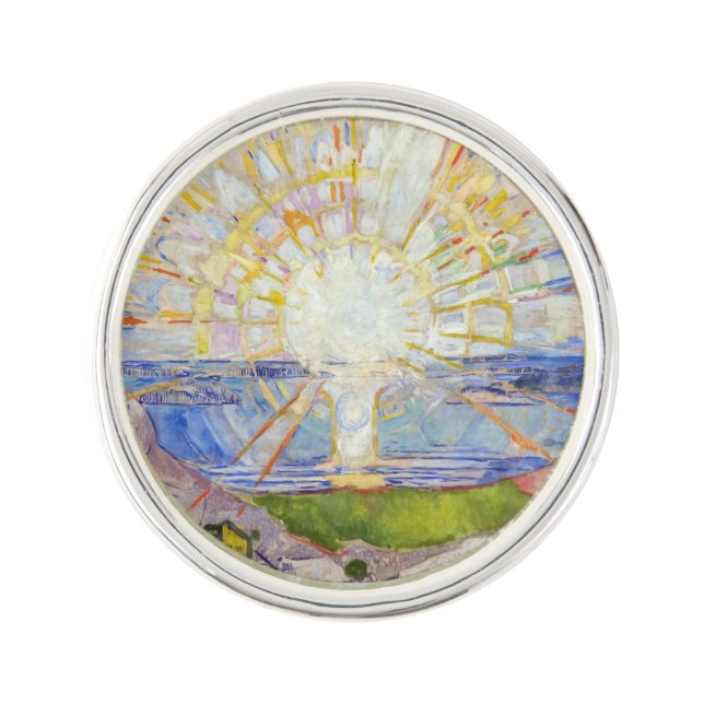 Edvard Munch - The Sun 1911 Lapel Pin (Front)