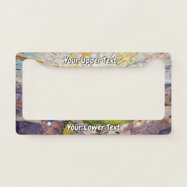 Edvard Munch - The Sun 1911 License Plate Frame (Front)