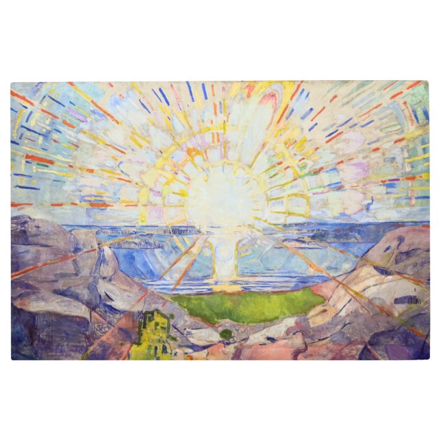 Edvard Munch - The Sun 1911 Metal Print (Front)