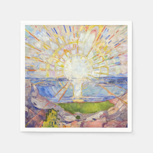Edvard Munch - The Sun 1911 Napkins