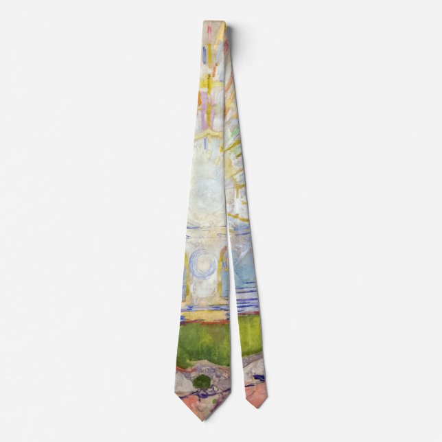 Edvard Munch - The Sun 1911 Neck Tie (Front)