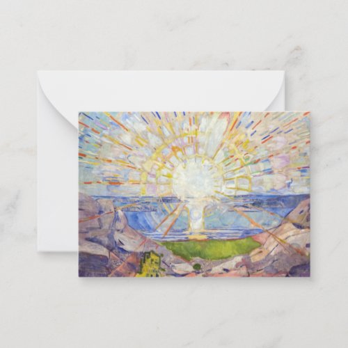 Edvard Munch _ The Sun 1911 Note Card