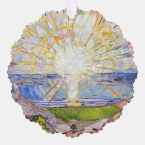 Edvard Munch _ The Sun 1911 Ornament Card