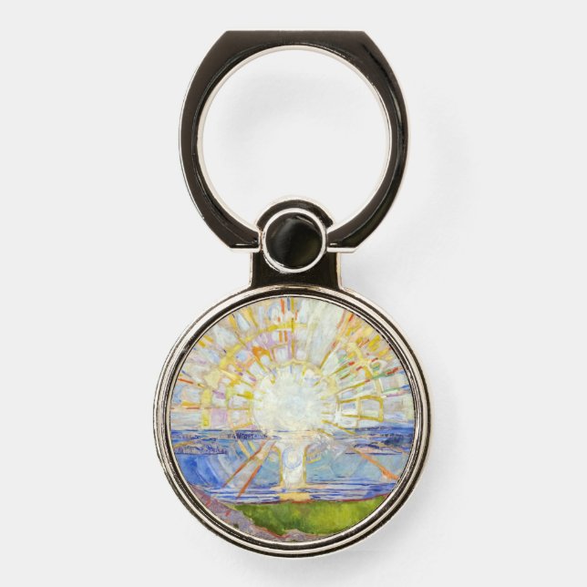 Edvard Munch - The Sun 1911 Phone Ring Stand (Front)