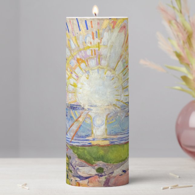 Edvard Munch - The Sun 1911 Pillar Candle (In Situ)