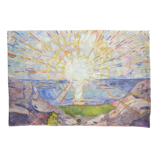 Edvard Munch - The Sun 1911 Pillow Case (Front)