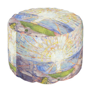 Edvard Munch - The Sun 1911 Pouf