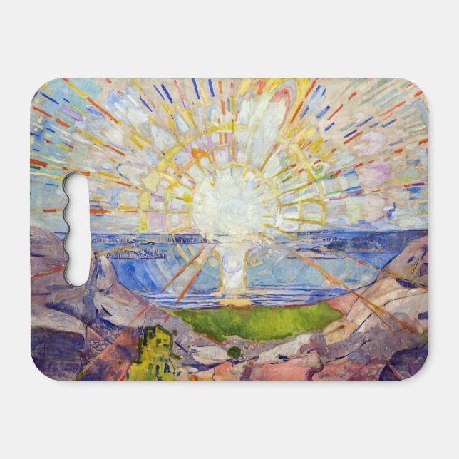 Edvard Munch - The Sun 1911 Seat Cushion (Front Horizontal)