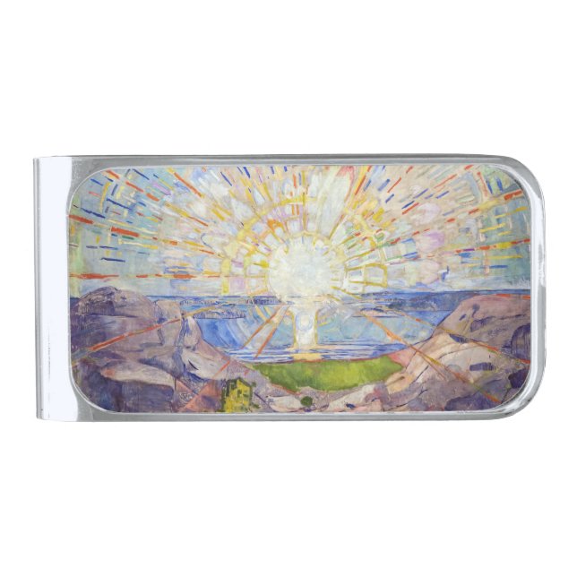 Edvard Munch - The Sun 1911 Silver Finish Money Clip (Front)