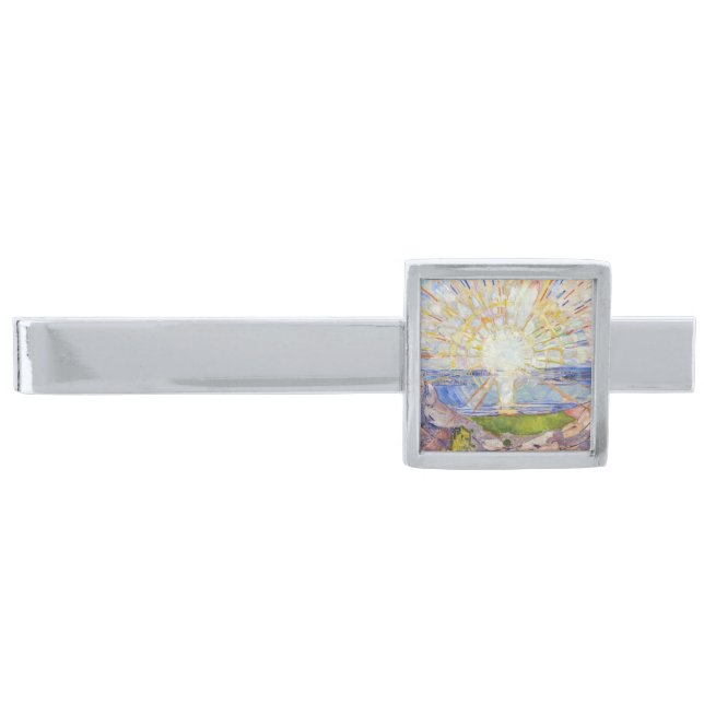 Edvard Munch - The Sun 1911 Silver Finish Tie Bar (Front)