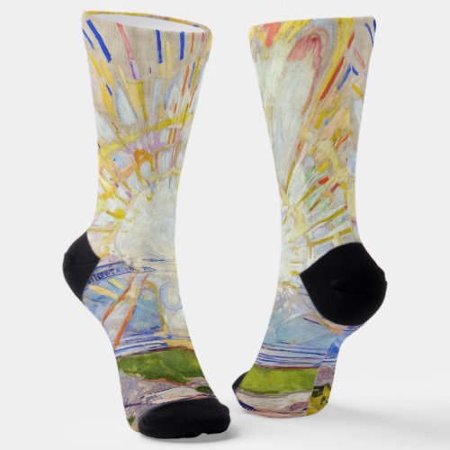 Edvard Munch _ The Sun 1911 Socks