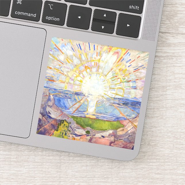 Edvard Munch - The Sun 1911 Sticker (Detail)