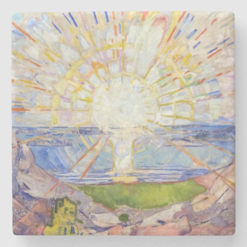 Edvard Munch _ The Sun 1911 Stone Coaster