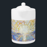 Edvard Munch - The Sun 1911 Teapot<br><div class="desc">The Sun - Edvard Munch,  1911</div>