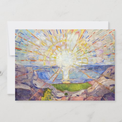 Edvard Munch _ The Sun 1911 Thank You Card