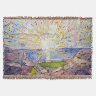 Edvard Munch - The Sun 1911 Throw Blanket