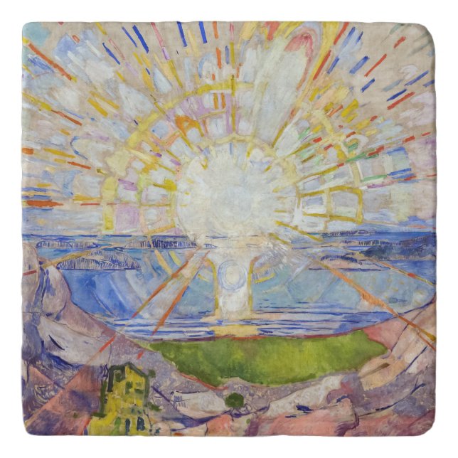 Edvard Munch - The Sun 1911 Trivet (Front)