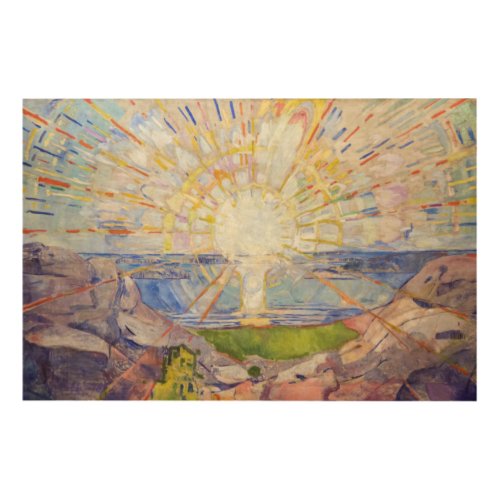 Edvard Munch _ The Sun 1911 Wood Wall Art