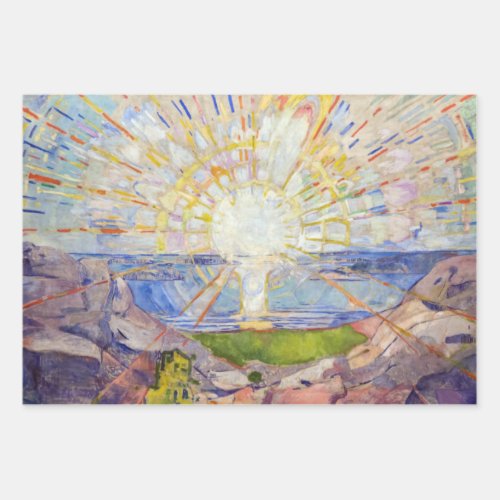 Edvard Munch _ The Sun 1911 Wrapping Paper Sheets