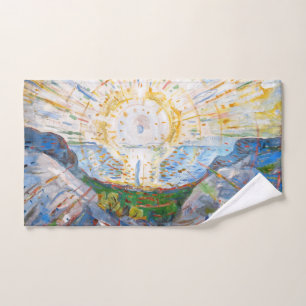 Edvard Munch - The Sun 1912 Bath Towel Set