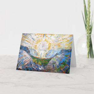 Edvard Munch - The Sun 1912 Card