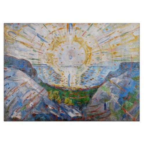 Edvard Munch _ The Sun 1912 Cutting Board