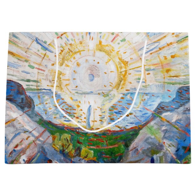 Edvard Munch - The Sun 1912 Large Gift Bag (Front)