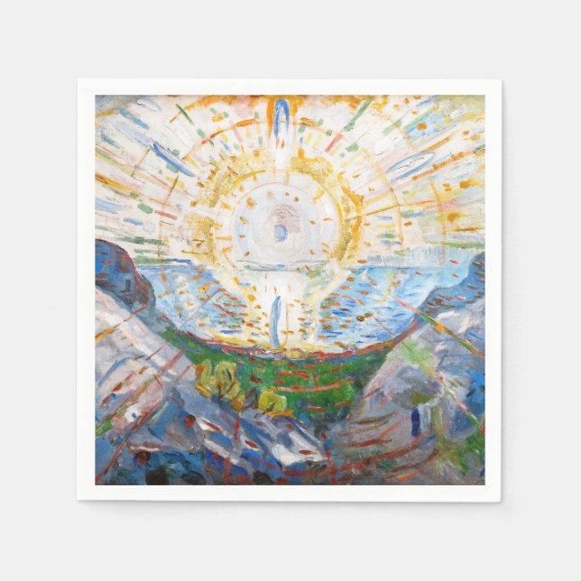 Edvard Munch - The Sun 1912 Napkins (Front)