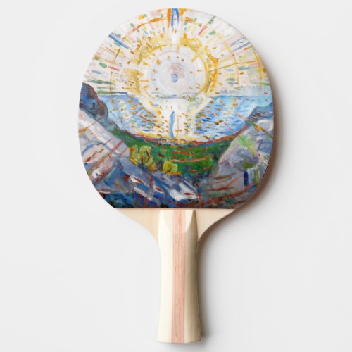 Edvard Munch _ The Sun 1912 Ping Pong Paddle