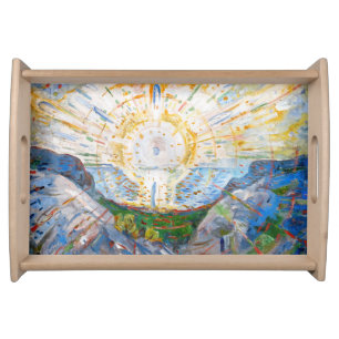 Edvard Munch - The Sun 1912 Serving Tray
