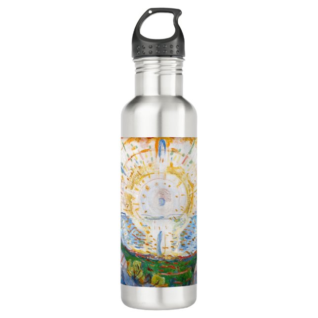 Edvard Munch - The Sun 1912 Stainless Steel Water Bottle (Front)