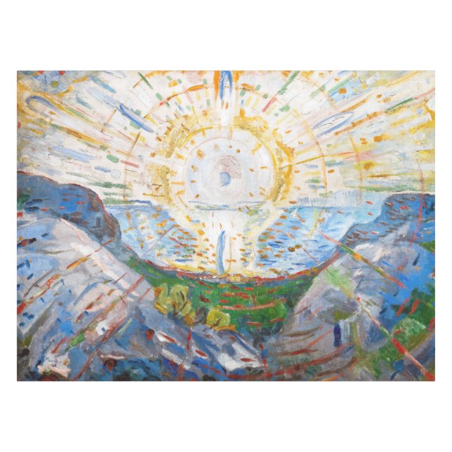 Edvard Munch - The Sun 1912 Tablecloth (Front (Horizontal))