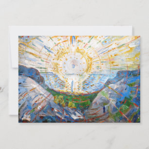 Edvard Munch - The Sun 1912 Thank You Card