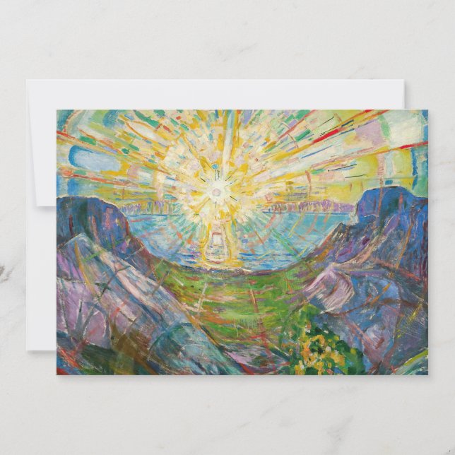 Edvard Munch - The Sun 1916 Invitation (Front)
