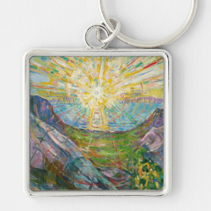 Edvard Munch - The Sun 1916 Keychain