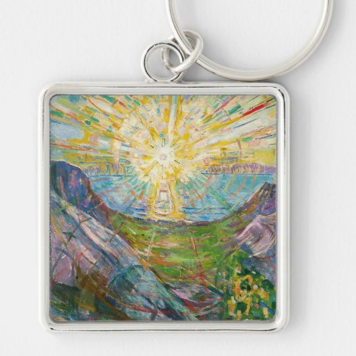 Edvard Munch _ The Sun 1916 Keychain