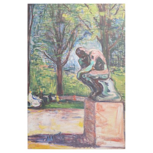 Edvard Munch _ The Thinker by Rodin Gallery Wrap