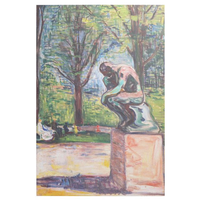 Edvard Munch - The Thinker by Rodin Gallery Wrap (Front)