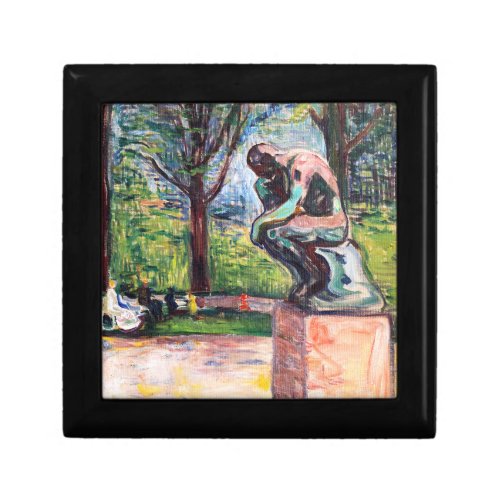 Edvard Munch _ The Thinker by Rodin Gift Box