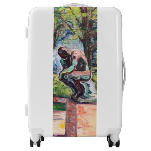 Edvard Munch _ The Thinker by Rodin Luggage