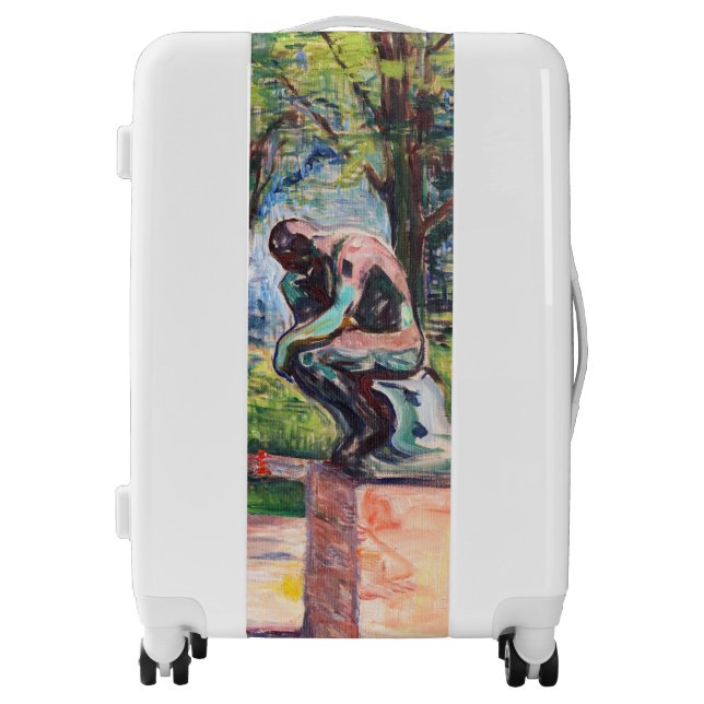 Edvard Munch - The Thinker by Rodin Luggage (Front)