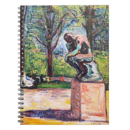 Edvard Munch _ The Thinker by Rodin Notebook