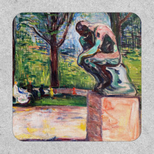 Edvard Munch - The Thinker by Rodin Patch